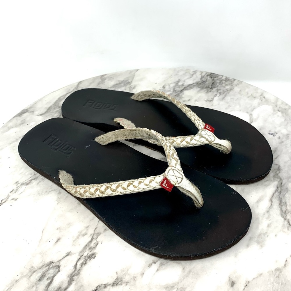 Flojos Harper Braided Flip Flop Sandal *Flawed Summer Casual Comfy Classic